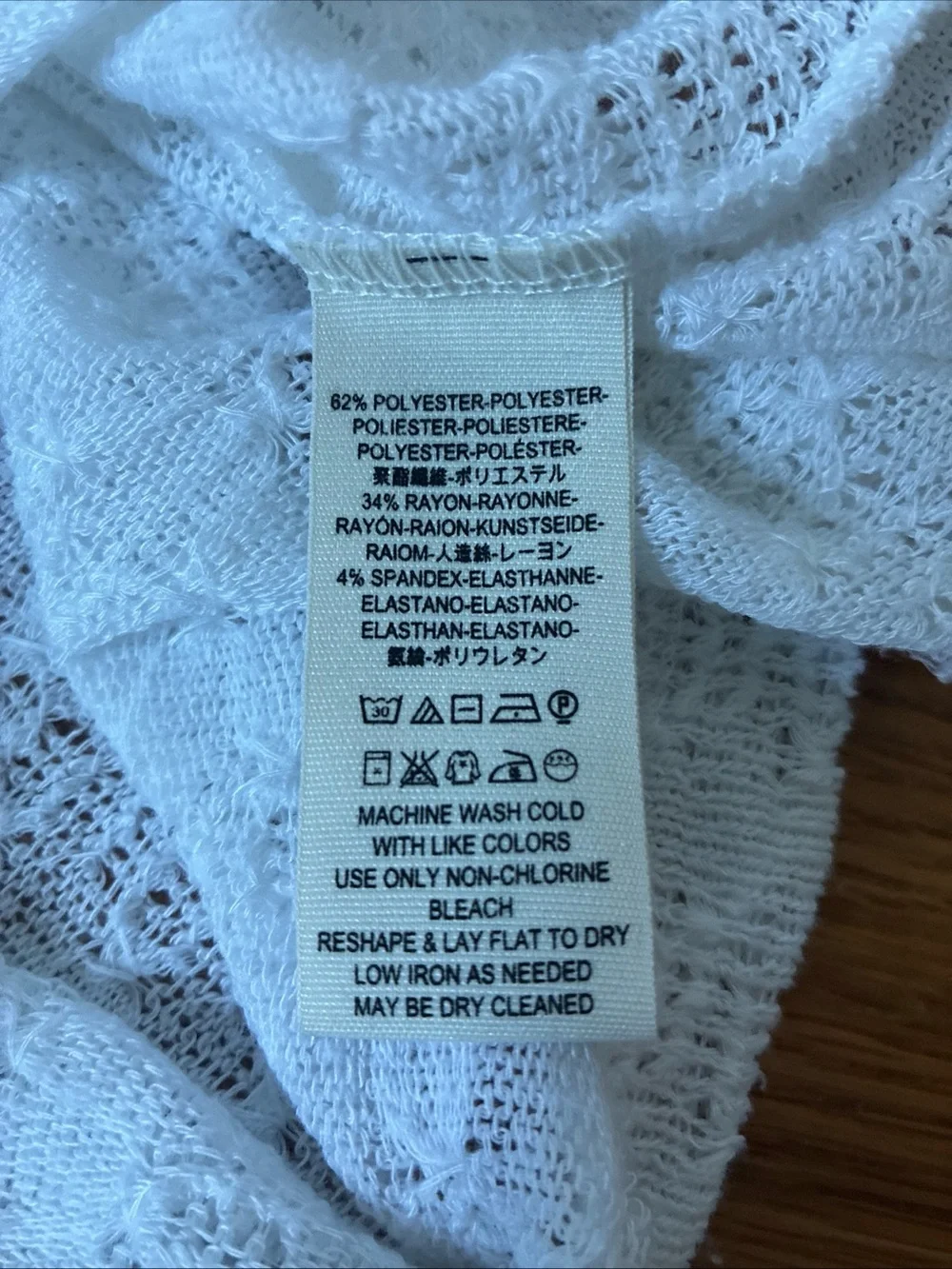 Free People Dream Girl white pointelle top size S